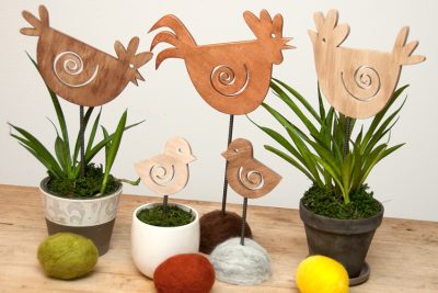 Familie Huhn wartet auf den Frühling