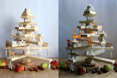 Weihnachtsbaum aus Holz