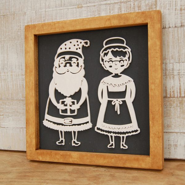 Laubsägevorlage | Weihnachtsdeko | Mr. & Mrs. Santa