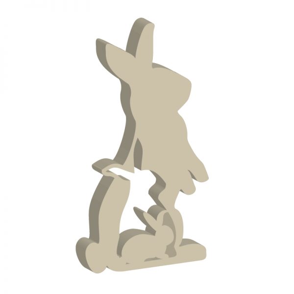 Laubsägevorlage Osterhase