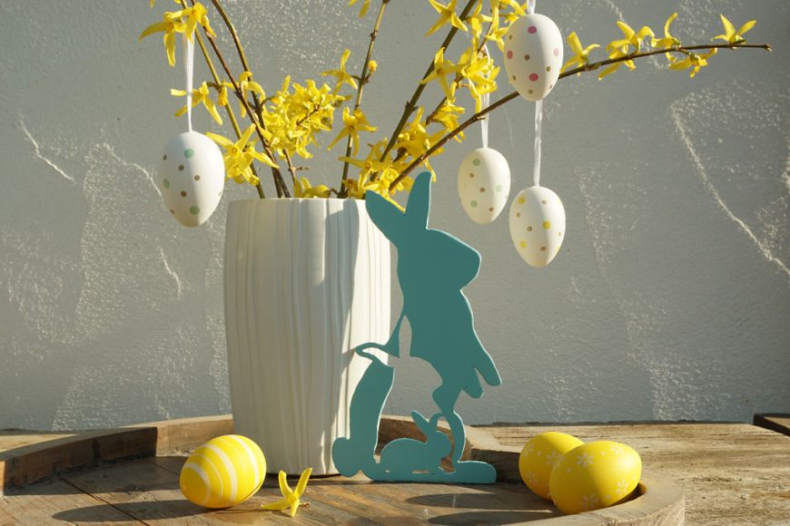 Basteln mit Kindern – Osterhase aus Sperrholz sägen