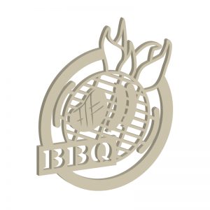 Laubsägevorlage BBQ-Dekoschild