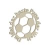 Digitale Laubsägevorlage | Fussball mit Schriftzug | Du bist der beste Pap der Welt