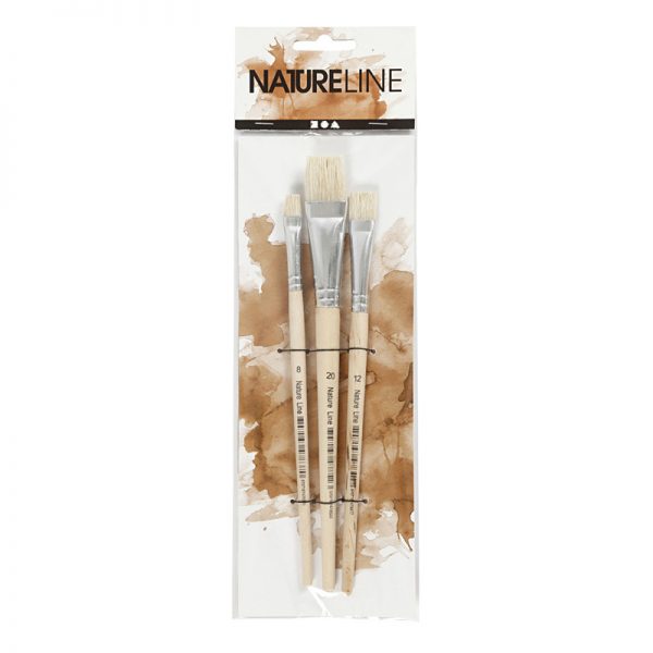 Nature Line Pinsel-Set flach