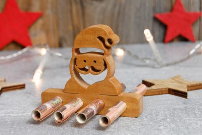 Weihnachtsgeld – Geldgeschenk aus Holz