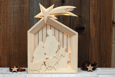 Stall von Bethlehem – Krippe mit Beleuchtung